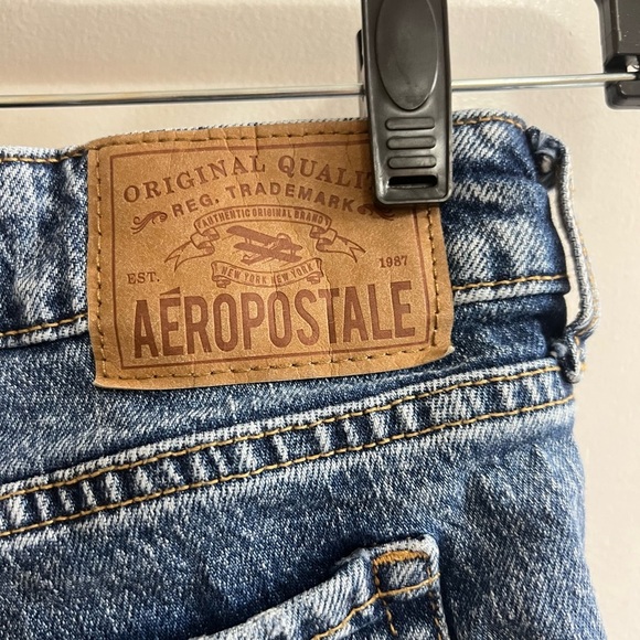 Aeropostale Blue Skinny Jeans with Stretch - Picture 4 of 6